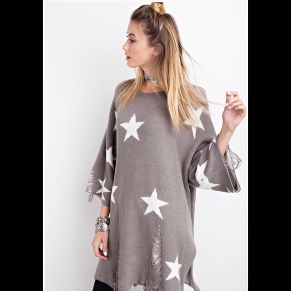 🏆HOST PICK🏆THICK & SOFT! Distressed Stars - Picture 3 of 8